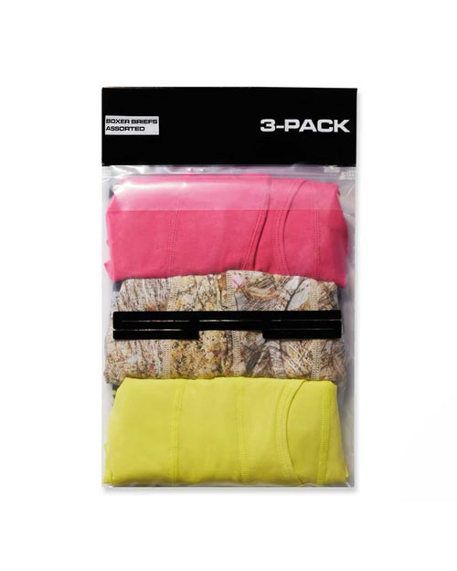 Sp5der Assorted 3 Pack Boxers (Pink, Camo, Yellow)